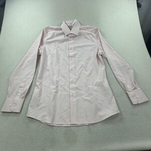 State & Liberty Dress Shirt Mens Large Light Pink Button Up Long Sleeve Stretch
